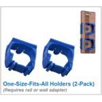 Toolflex One™ Holders For Rail, Blue 2/pk