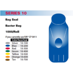 Bag Seal Baxter®, Replaces IVA® CP 3011/Yellow  1000/Roll