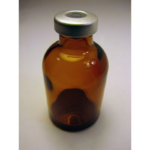 Sterile Empty Glass Vial, 30ml, Amber 25ea