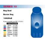 Bag Seal Baxter®, Replaces IVA® CP 3011/Silver  1000/Roll