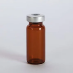 Sterile Empty Glass Vial, 10ml, Amber, 25ea